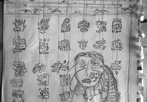 Santiago Robles, Apuntes, bitácoras, bocetos, dibujos, ideas, proyectos, textos, texts, drawing, graphic, sketch, color, gray, black and white, abstract, figurative, binnacle 