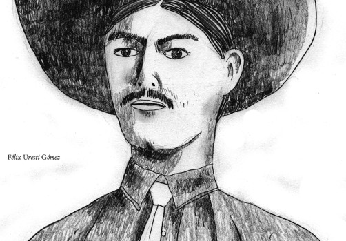 Santiago Robles, Santiago Solís, Popof, Dibujo, Drawing, Pancho Villa, Museo Nacional de las Intervenciones, Félix Uresti