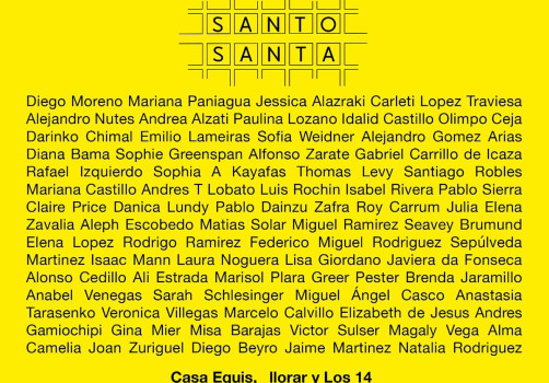 SantiagoRobles, Art, ContemporaryArt, ArteContemporáneo, Exhibition, Exhibición, Muetra, Exposición, Independiente, ArteVisual, Llorar, SantoSanta