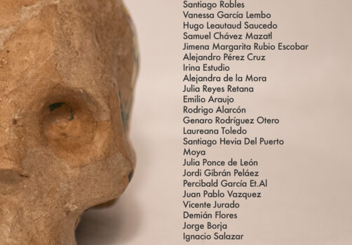 SantiagoRobles, Tzompantli, Calavera, Arte, Escultura, Maiz, RodrigoImaz, Tlaxcala, Intervencion, galeria, DiaDeMuertos