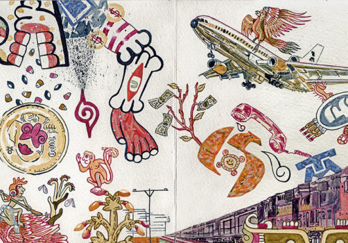 SeRepartieronElPastel, Codice, Codex, Graphic, Draw, Mexico, Neoliberal, Art, VisualArt, Drawing