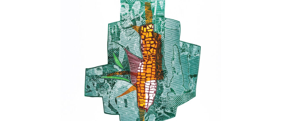 santiagorobles, maizal, grafico, arte, art, exhibition, print, imprimir, LosPinos, grabado, taller, Colectivo, collective, corn, maize