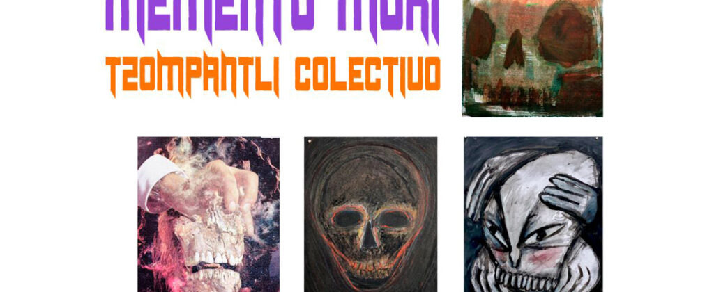 mementomori, tzompantli, colectivo, arte, santiagorobles, rodrigoimaz, art, visualart, calavera, skull, exhibition, paint, graphic, grafica, exposicion 