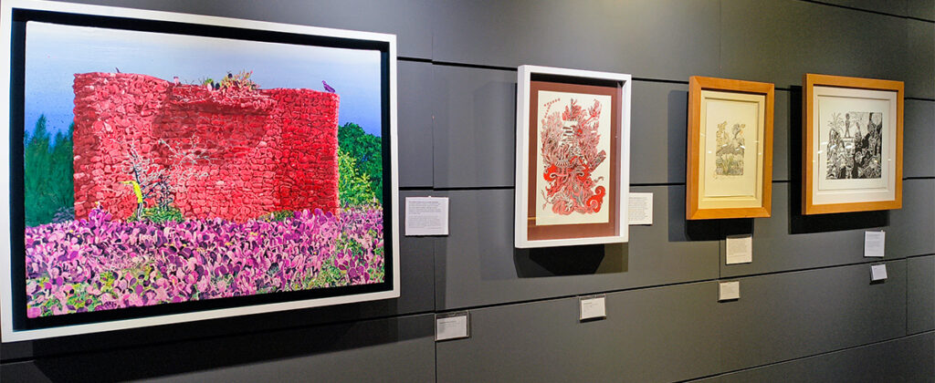 SantiagoRobles, Arte, Art, Exhibition, Exposición, Librería, Gandhi, Bookstore, Amoxcalli, Memoria, AnaCarolinaAbad, JoaquinDiezCanedo, Color, Print, Paint, Maíz, Maize, Corn, Milpa, Graphic, Mexico, Mesoamerica, Prehispanico