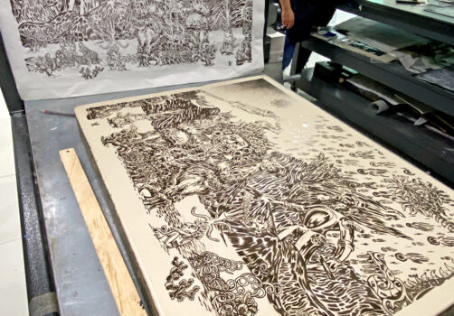 arte, art, grafica, graphic, litografía, litography, maíz, miaze, impresión, print, RamónDurán, LosPinos, Taller, Workshop, SantiagoRobles, Tríptico