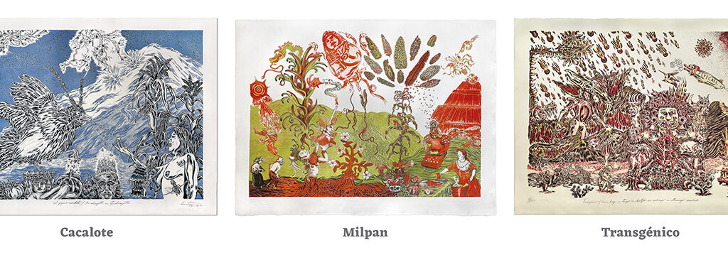 arte, art, grafica, graphic, litografía, litography, maíz, miaze, impresión, print, RamónDurán, LosPinos, Taller, Workshop, SantiagoRobles, Tríptico