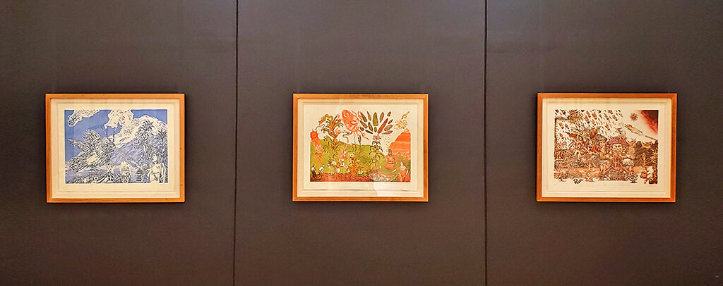 arte, art, grafica, graphic, litografía, litography, maíz, miaze, impresión, print, RamónDurán, LosPinos, Taller, Workshop, SantiagoRobles, Tríptico